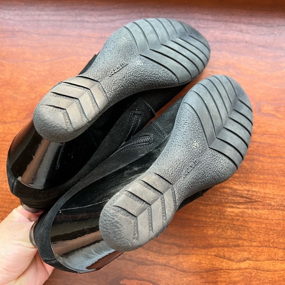 Aquatalia Folly Waterproof Black Wedge Boots - Picture 4 of 8